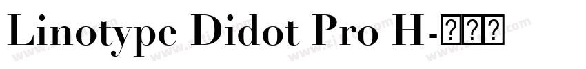 Linotype Didot Pro H字体转换